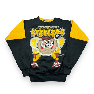 Vintage ‘95 Taz x Pittsburgh Steelers Crewneck Youth Medium