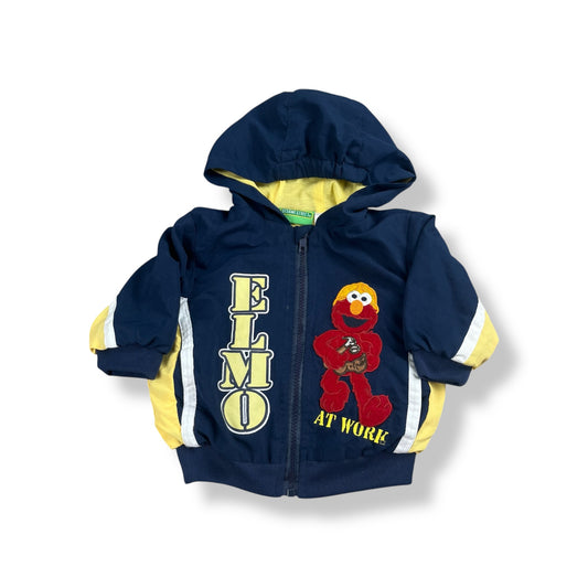 Y2K Elmo Hooded Windbreaker 12-18 Months