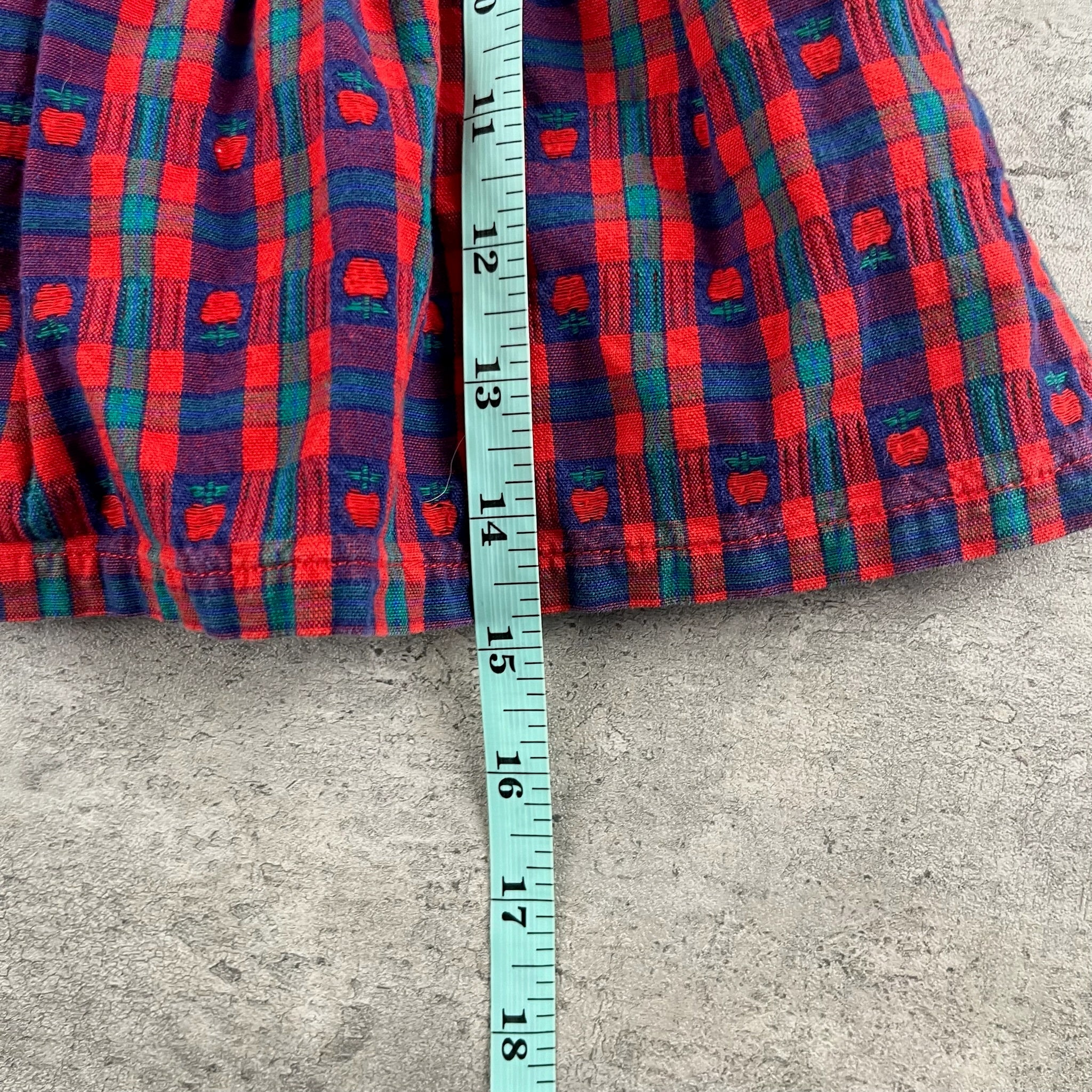 Vintage OshKosh Plaid Dress 12 Months