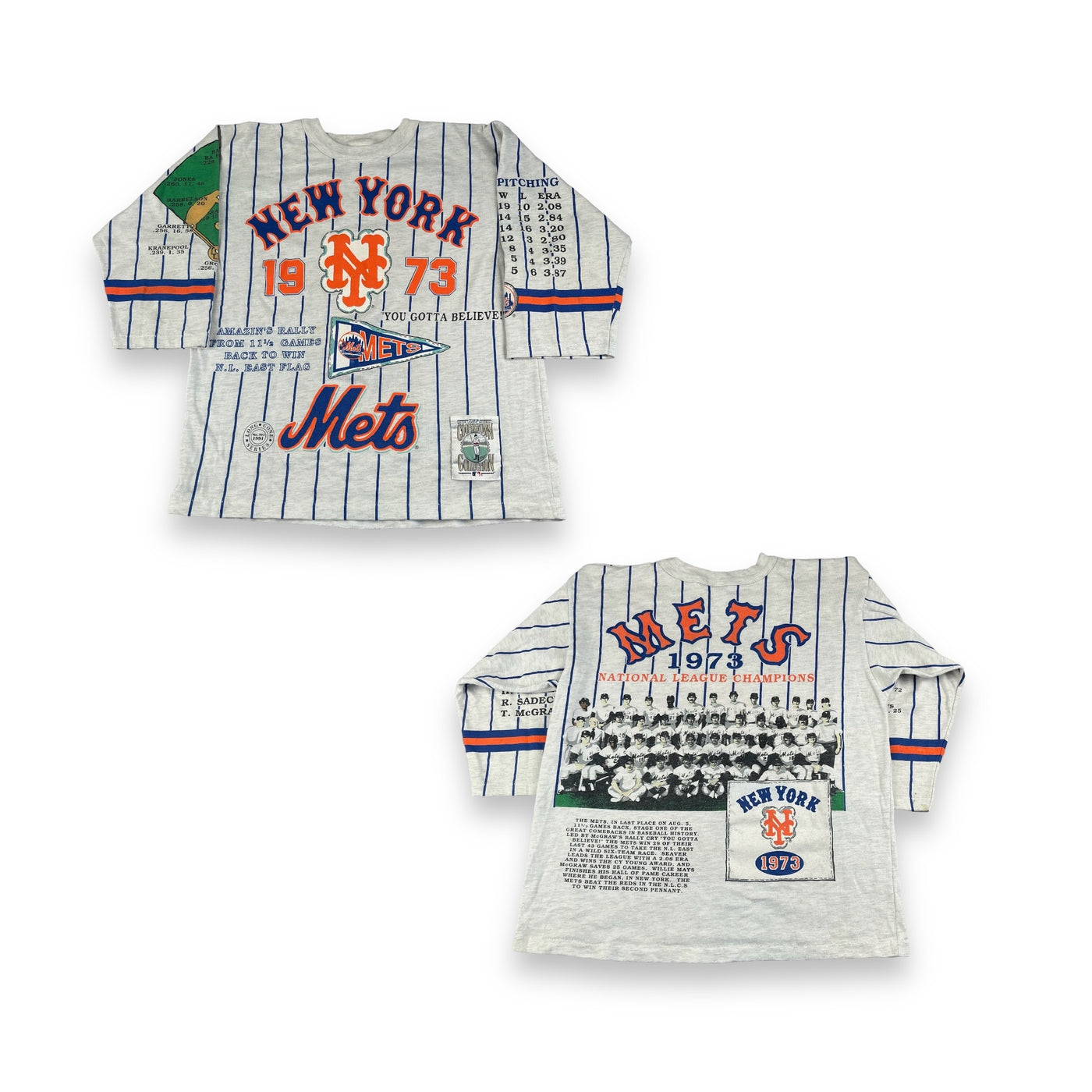 Vintage New York Mets ‘73 Raglan Shirt Youth XL