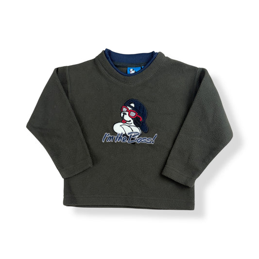 Vintage Little Big Dogs Fleece Sweater 2/3T