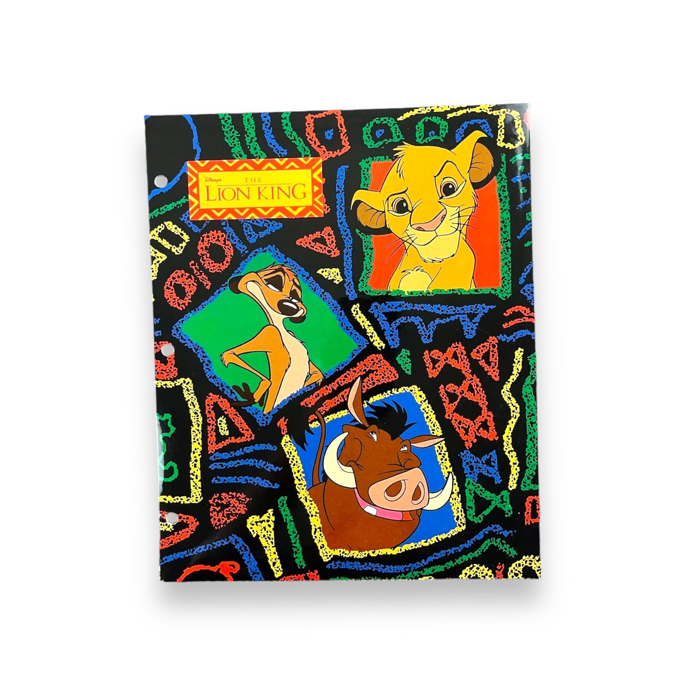 Vintage Lion King School Folder