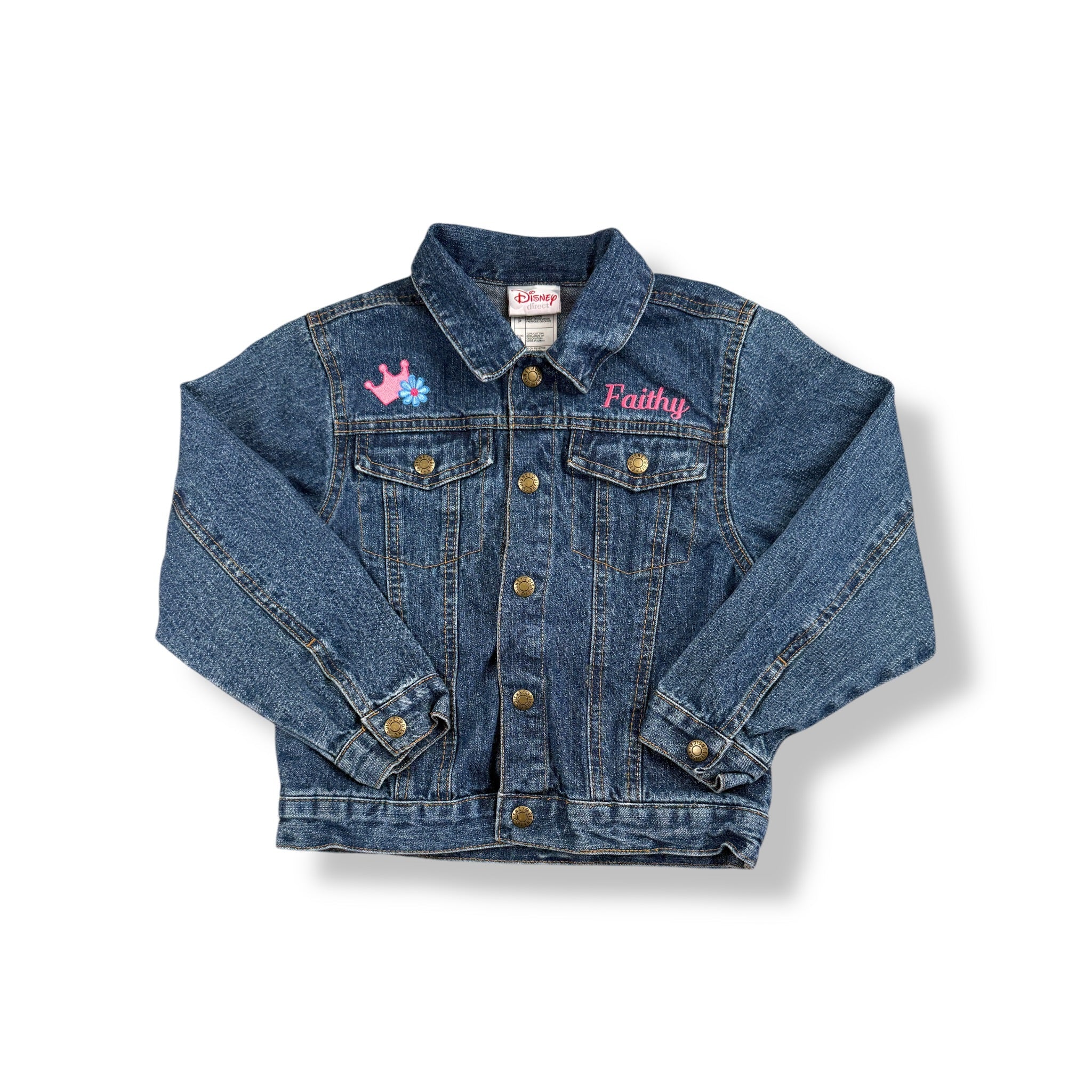 Y2K Disney Princess Denim Jacket 4T