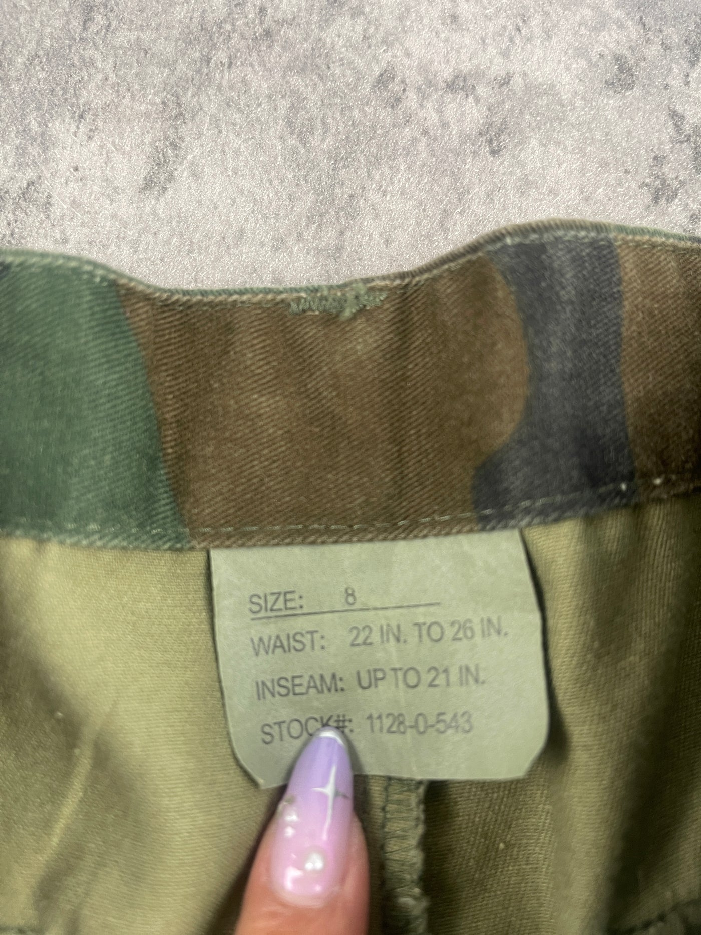 Vintage Camo Cargo Pants 7/8