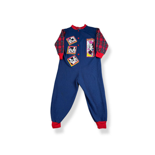 Vintage Mickey and Minnie Onesie  5T
