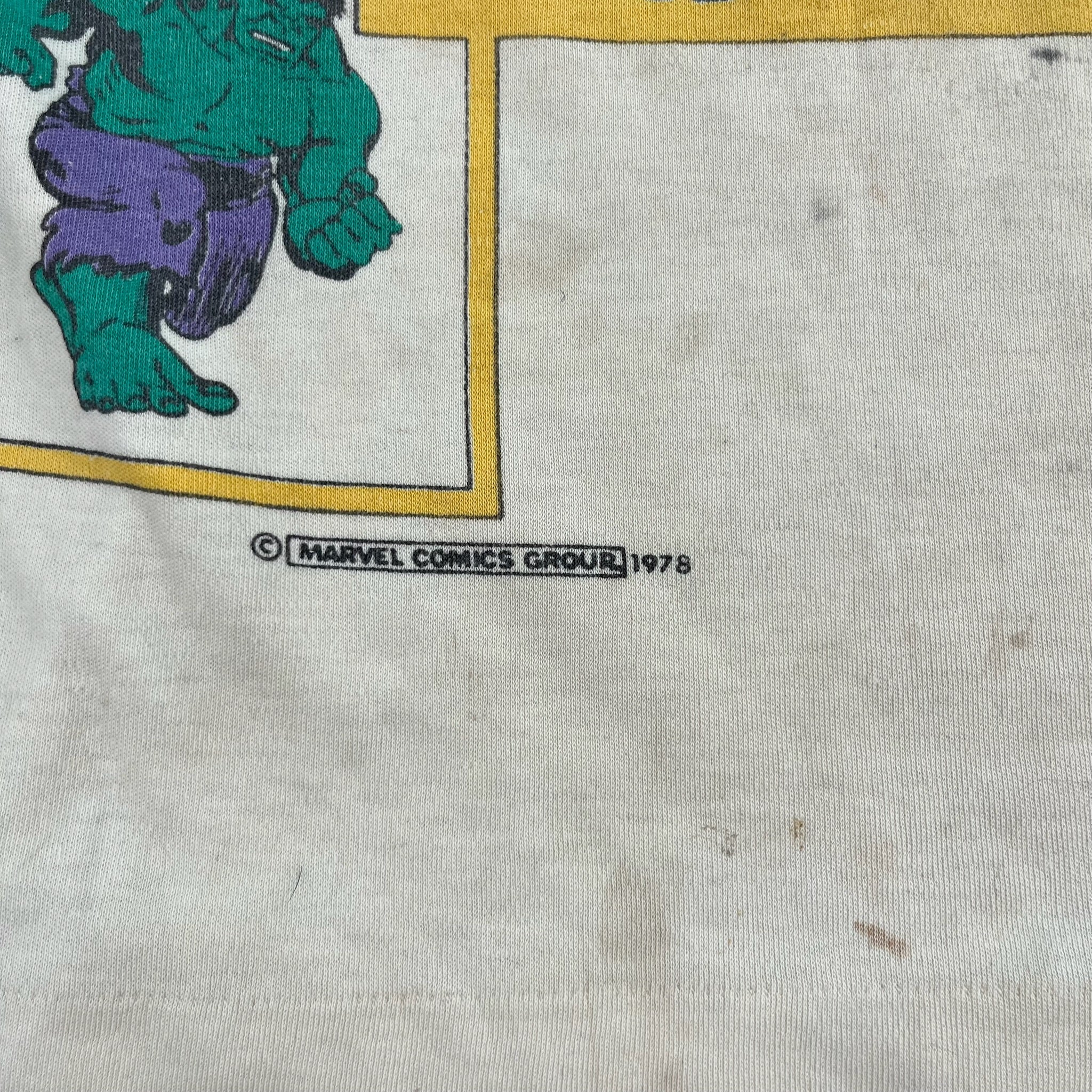 Vintage '78 The Incredible Hulk Youth Medium