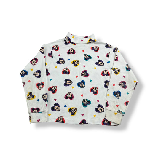 Vintage Minnie Mouse AOP Turtleneck 3/4T