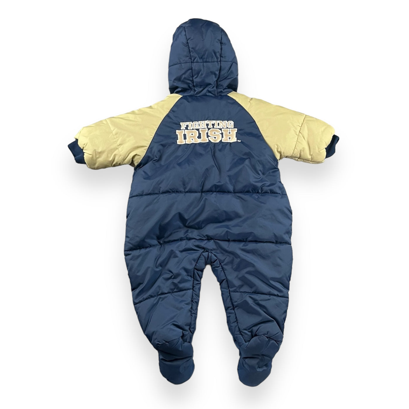 Vintage Notre Dame Snowsuit Romper 18 Months