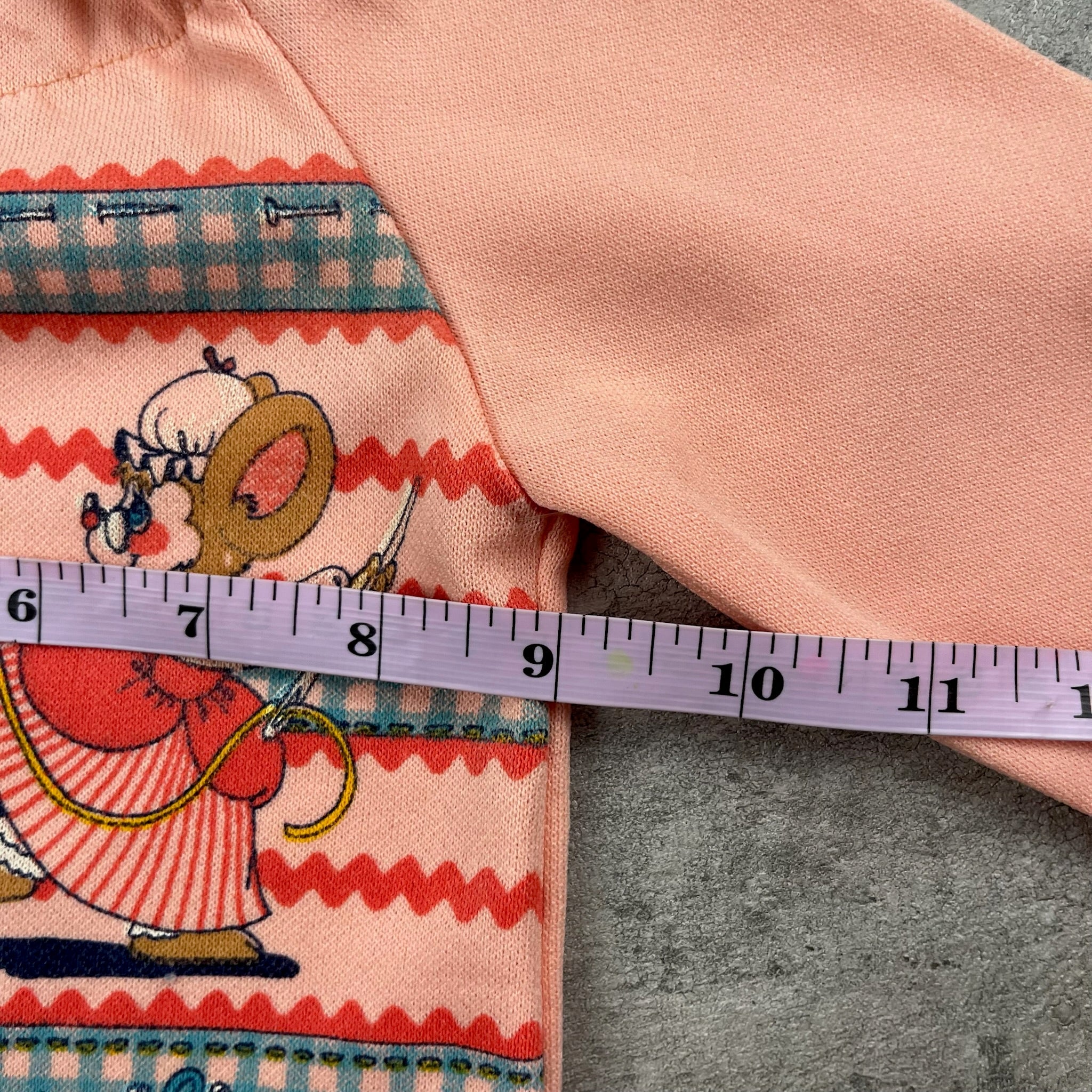 Vintage 70's Sewing Mice Blouse 12 Months