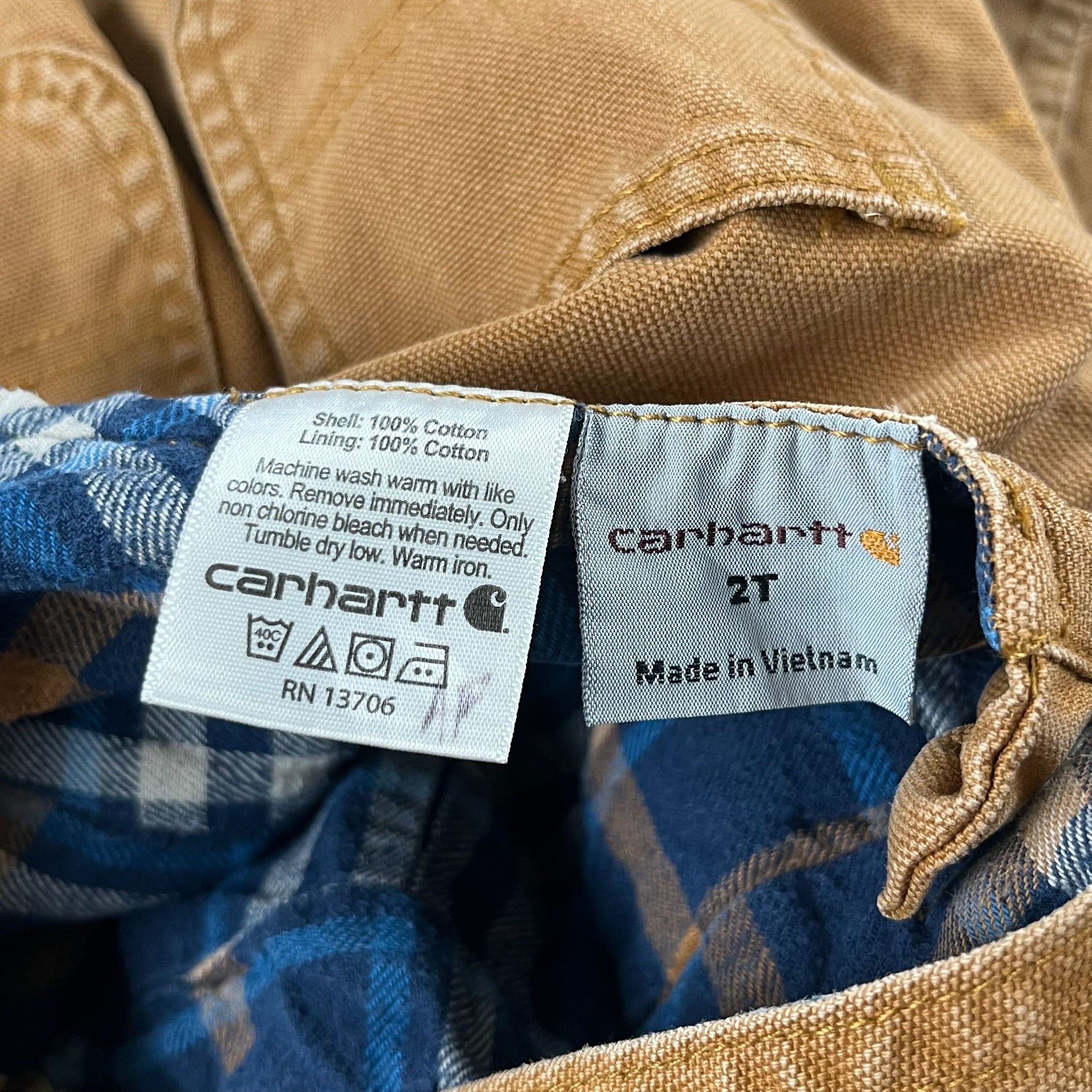 Y2K Carhartt Overalls 2/3T
