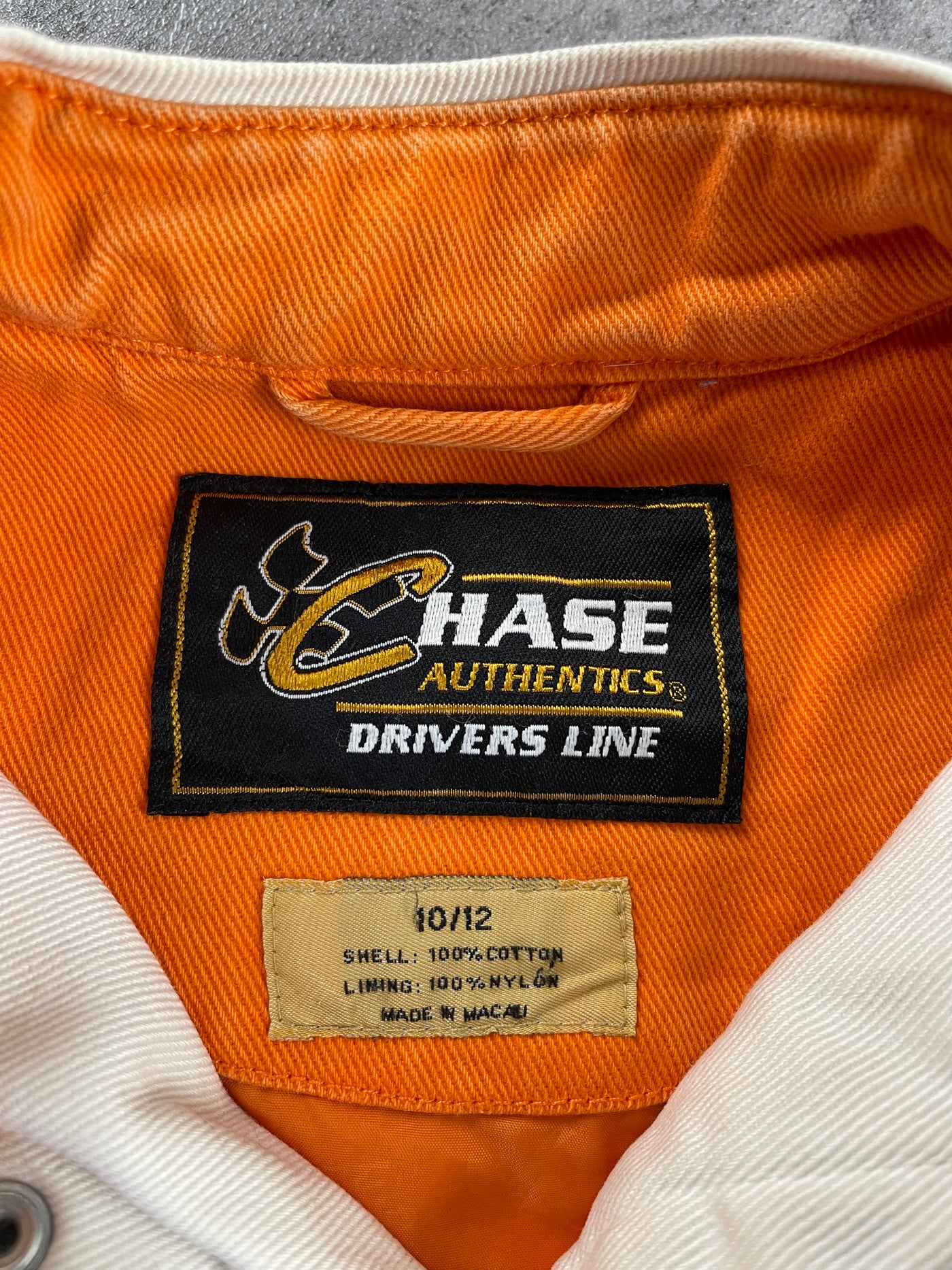 Vintage Chase Authentic Home Depot Racer Jacket Youth Medium