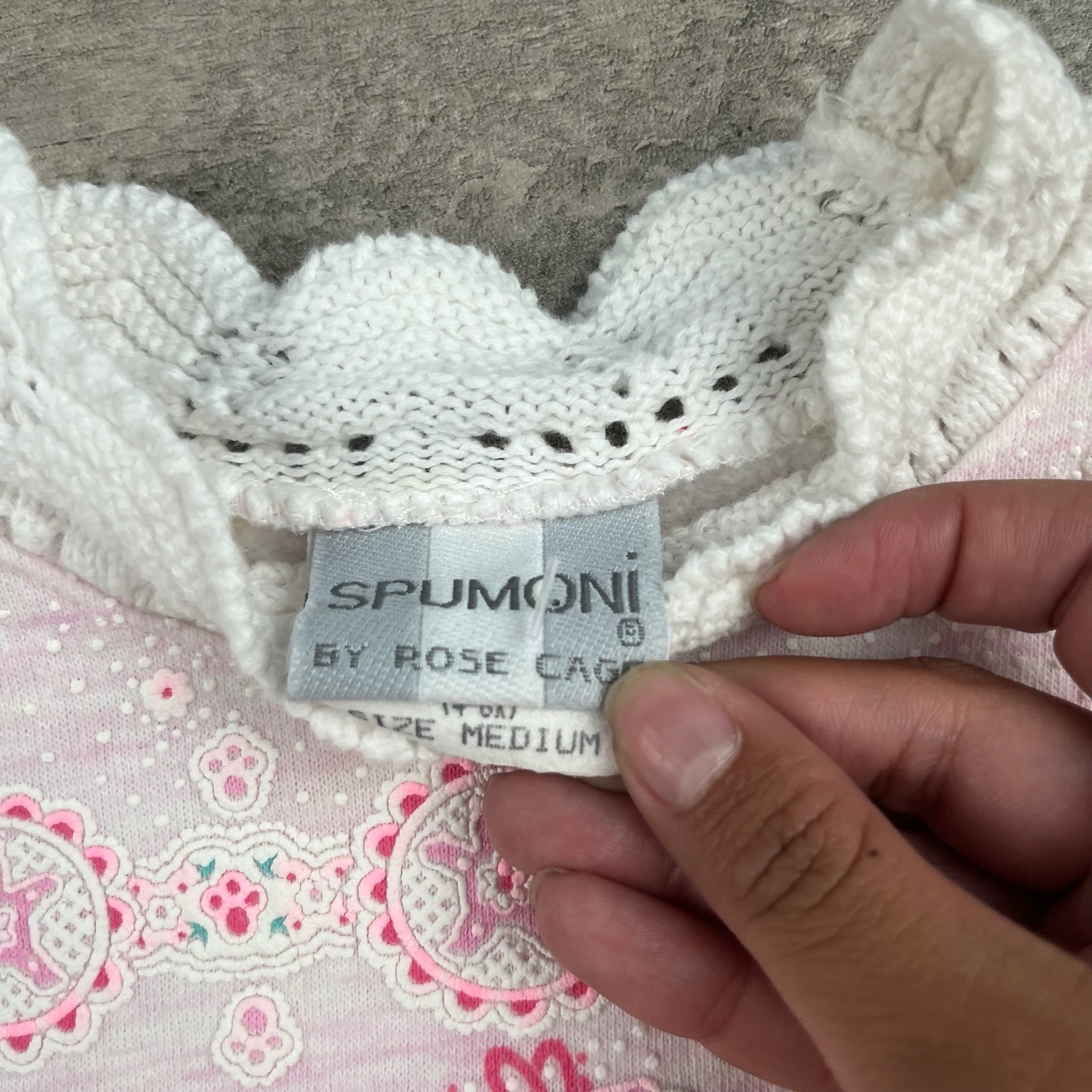 Vintage AOP Spumoni Sweater 3T
