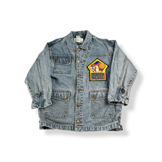 Vintage Taz Denim Jacket Youth Small 6-8