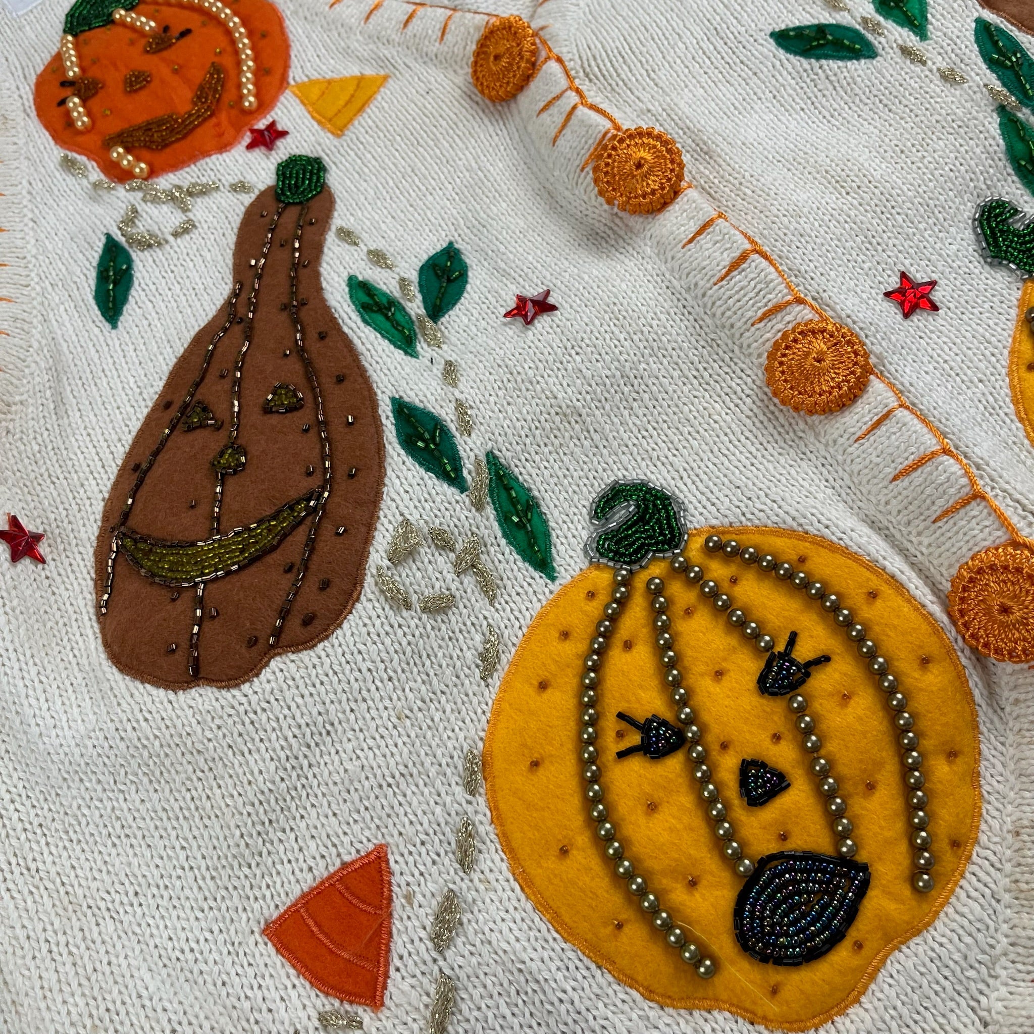Vintage Halloween Knit Vest Adult Small