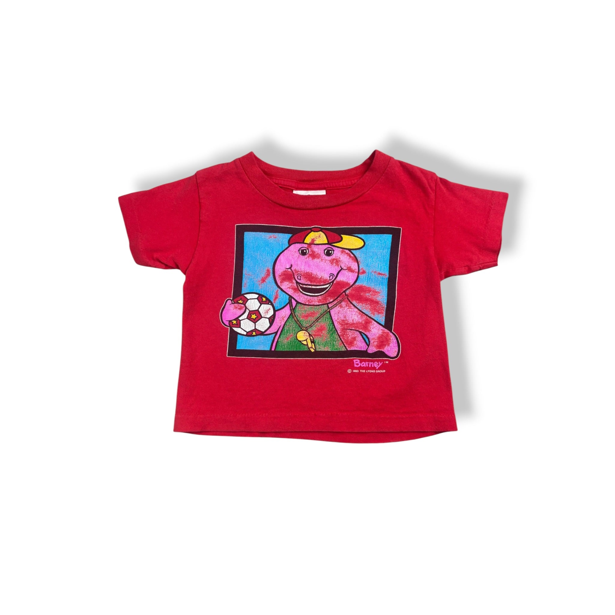 Vintage Barney The Dinosaur Soccer 2T