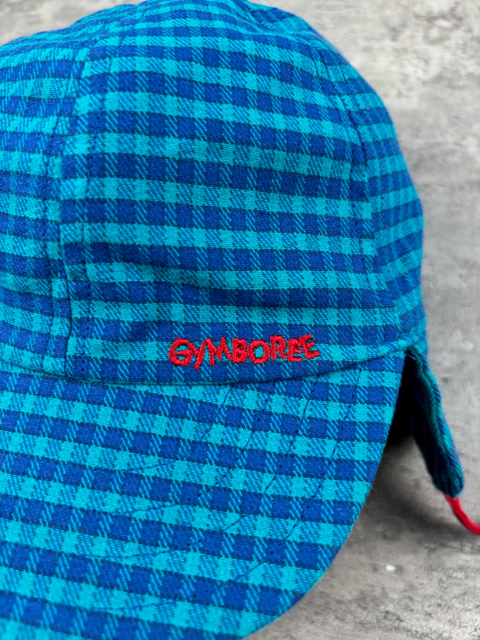 Vintage Gymboree Gingham Hat Infant 0-12 Mo