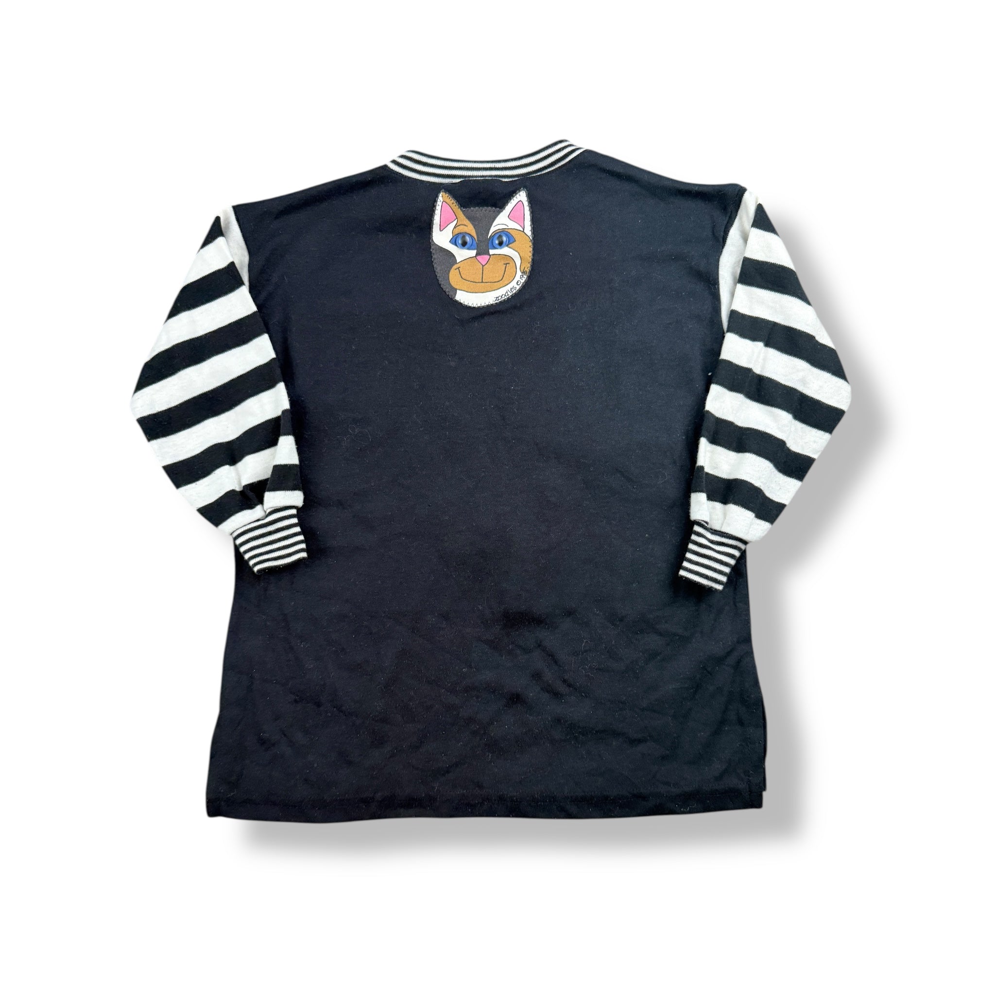 Vintage '95 Zoodles Cat Long Sleeve 5/6T