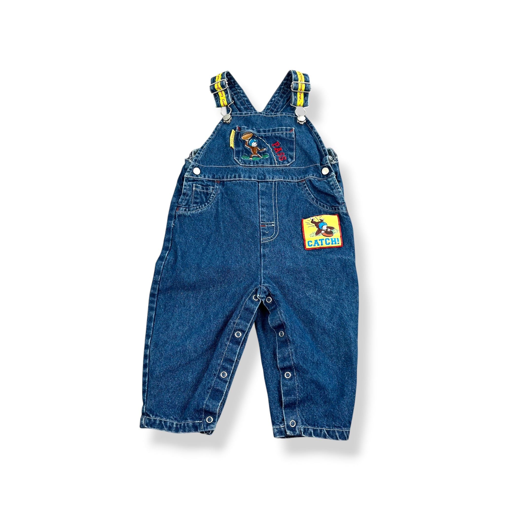 Vintage '98 Curious George Overalls 18 Months
