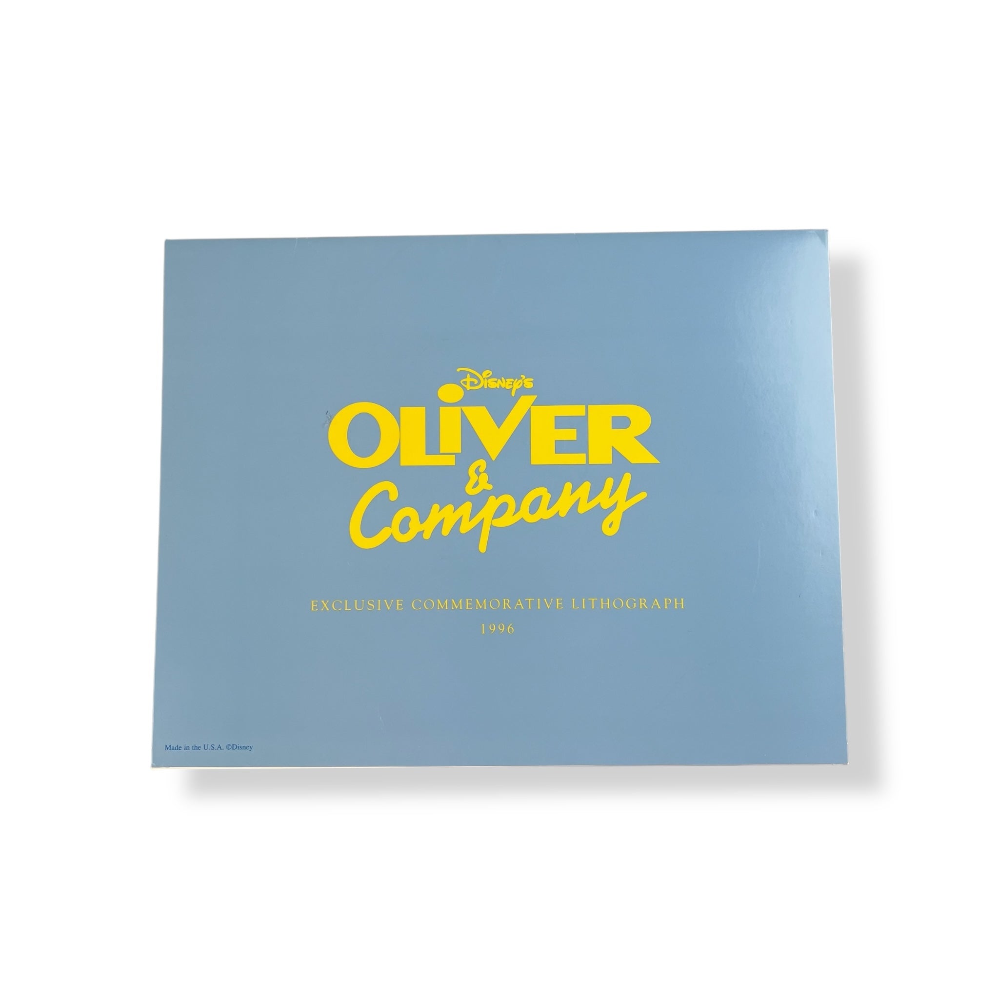 Vintage Disney Oliver & Company Lithograph 10X8