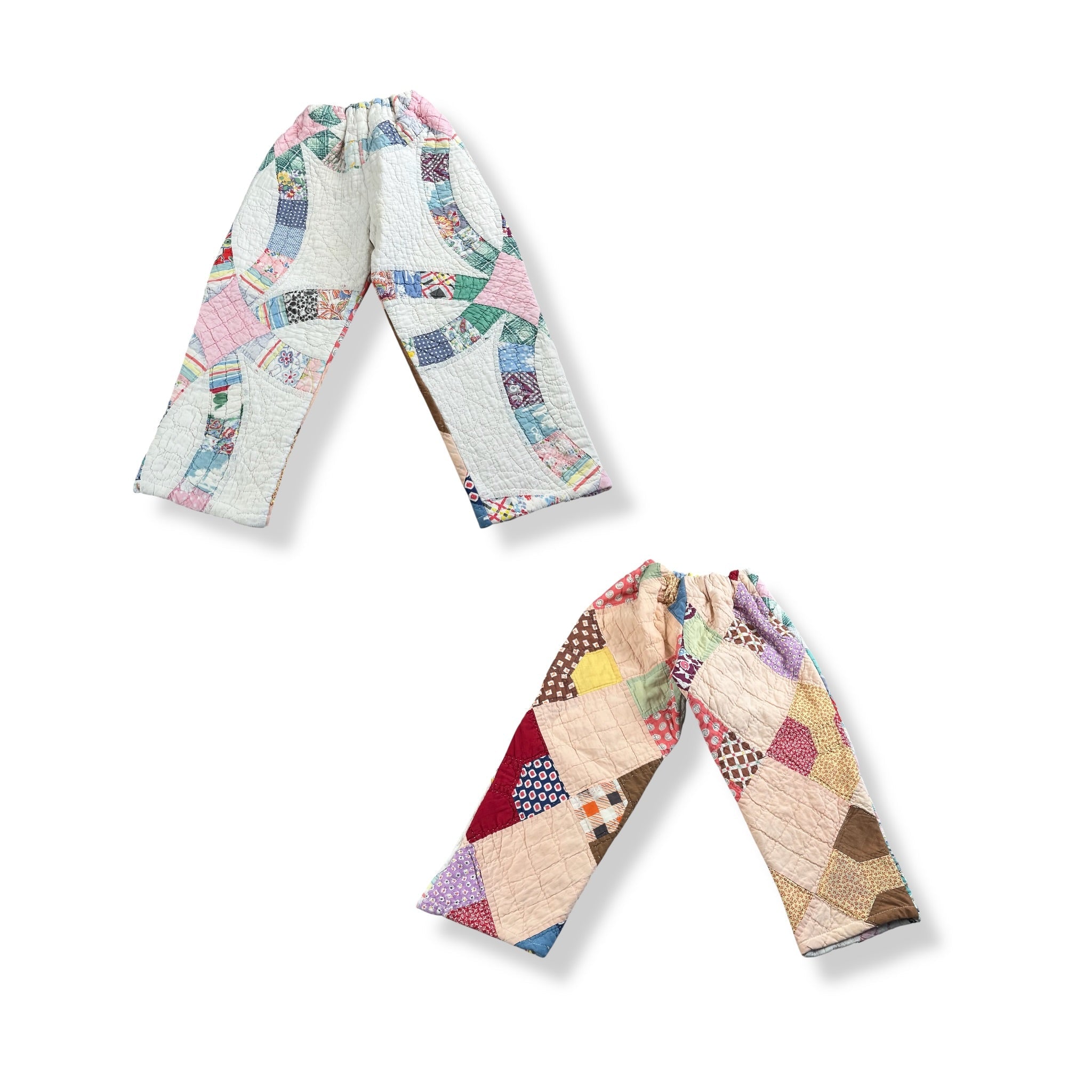 Vintage Upcycled Handmade Quilt Pants 4/5T