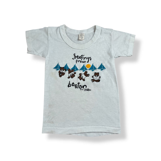 Vintage Boston Destination T-Shirt 3/4T
