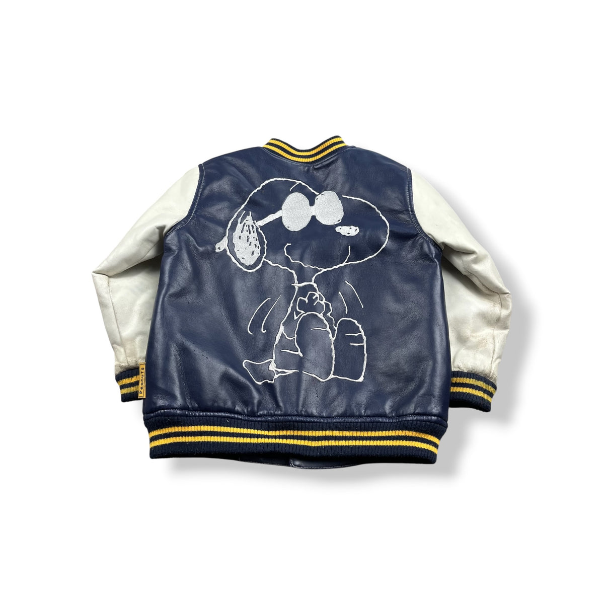 Vintage Snoopy Leather Jacket 4T