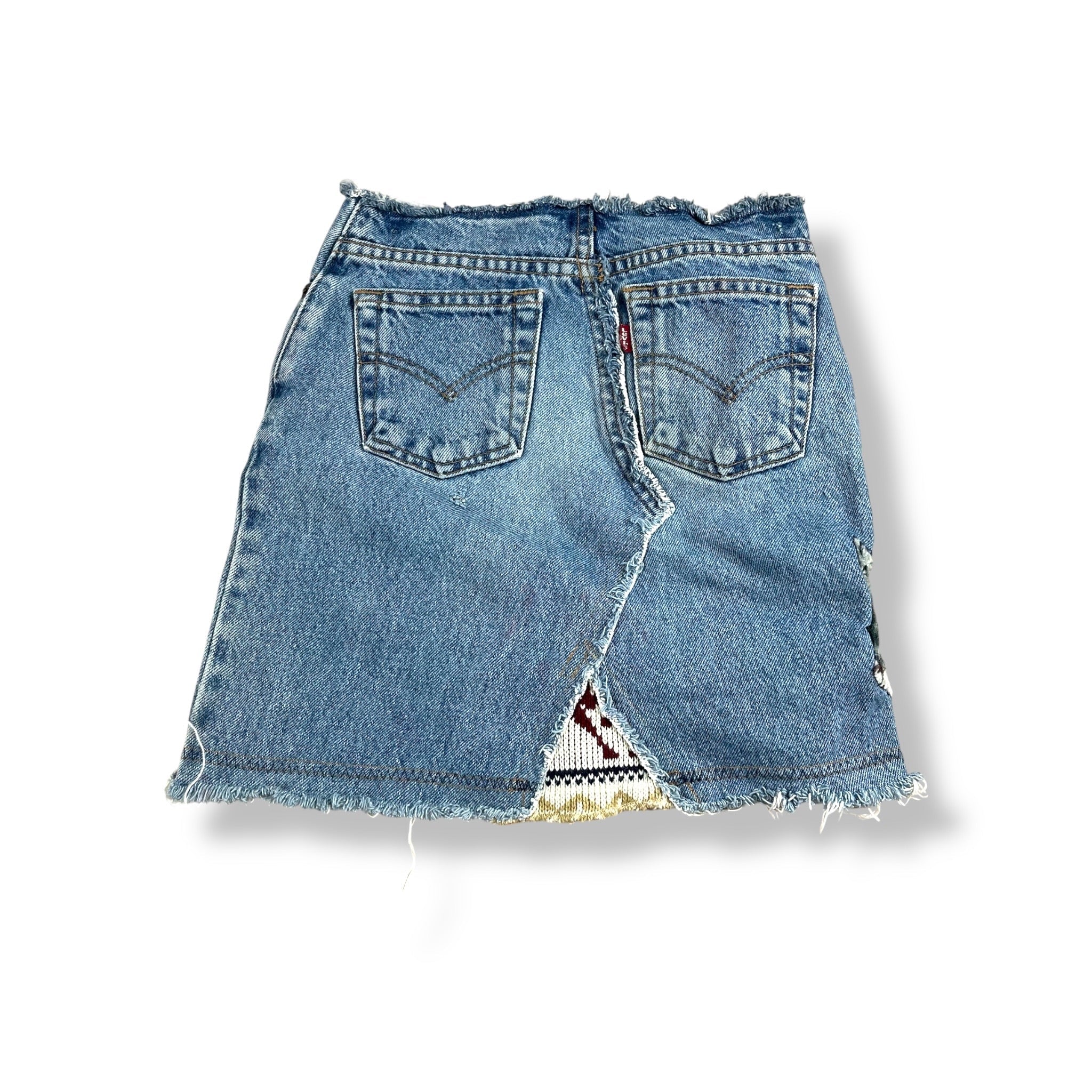 Vintage Upcycled Levi’s Jean Skirt 5/6