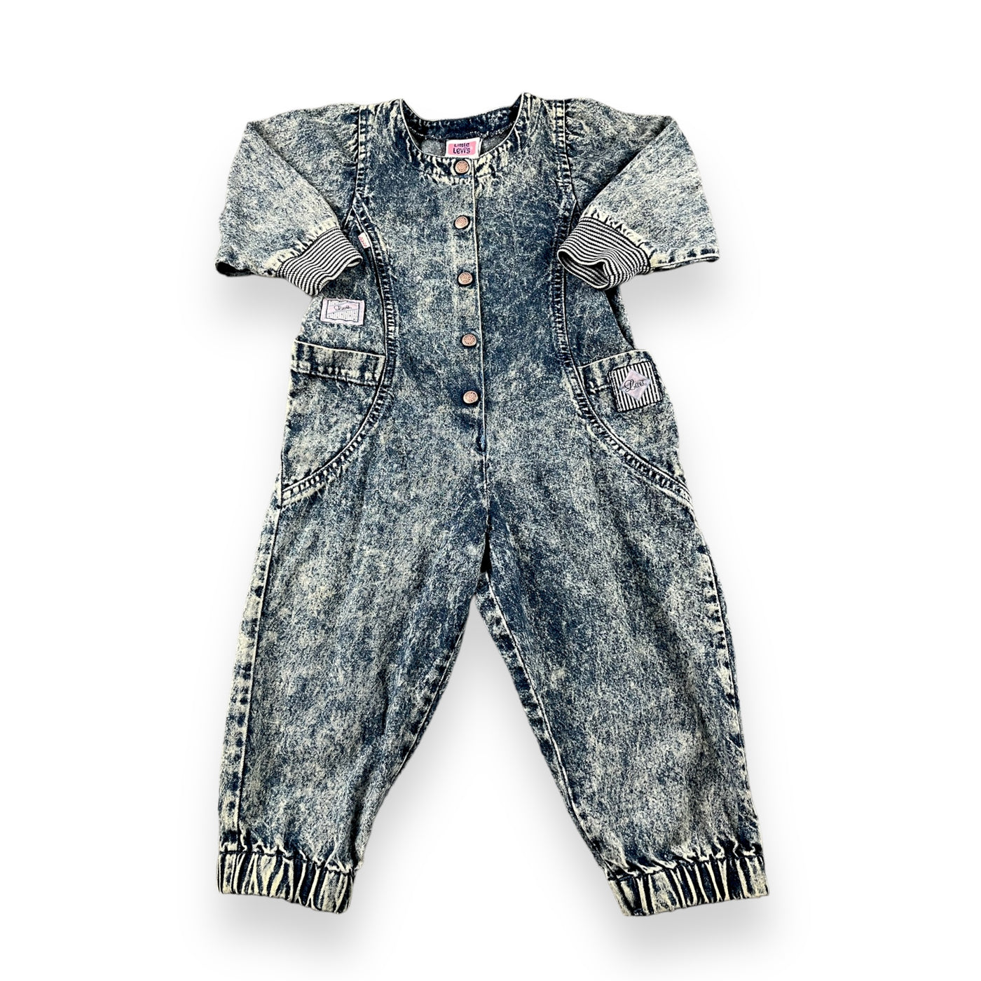 Vintage Little Levis Denim Romper 2T