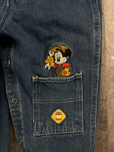 Y2K Mickey & Goofy Overalls 24 Months