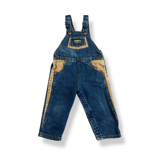 Vintage OshKosh Denim Overalls 24 Months