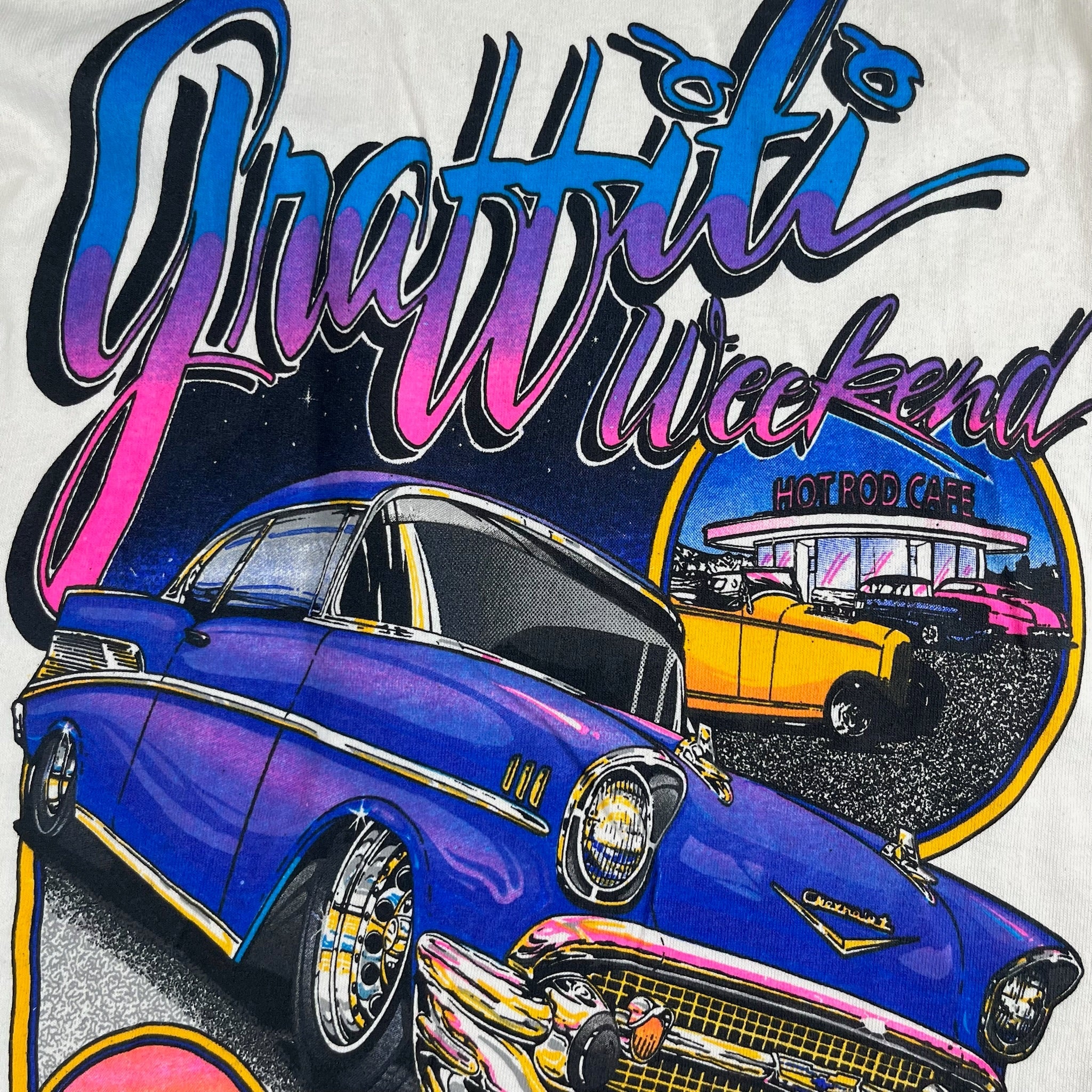 Vintage Oregon Car T-Shirt Youth Large