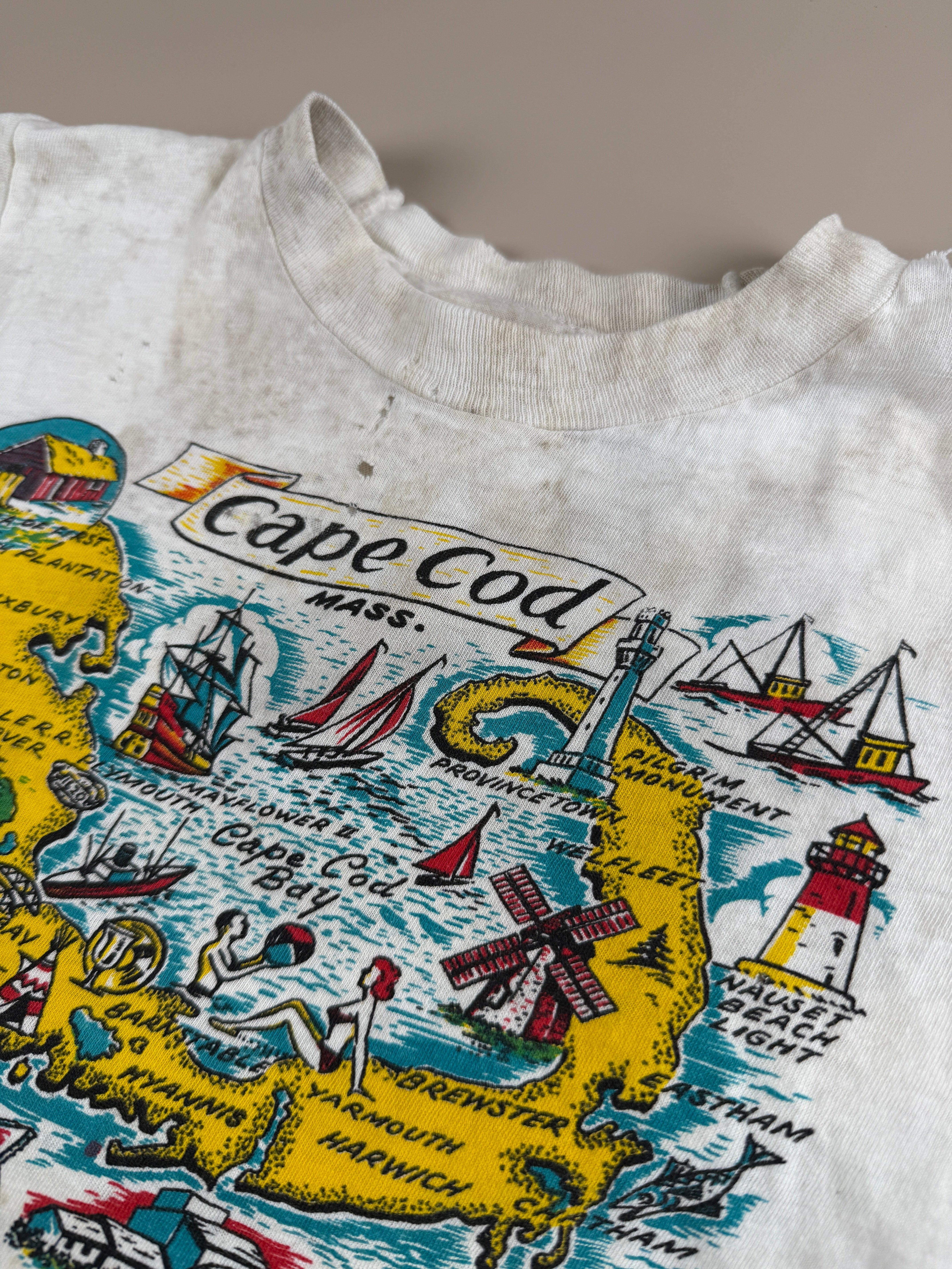 Vintage Distressed Cape Cod Destination T-Shirt 3T