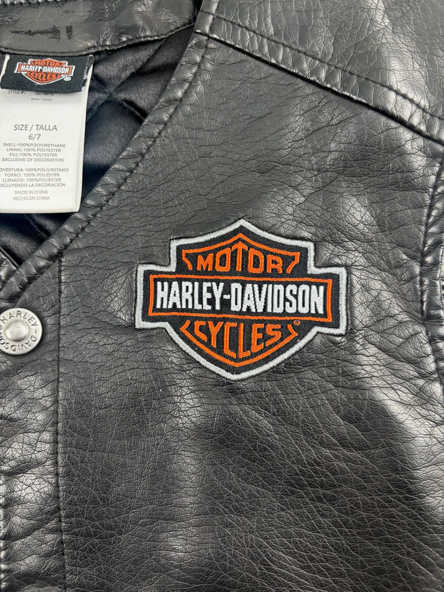 Vintage Harley Davidson Vest 4-6T