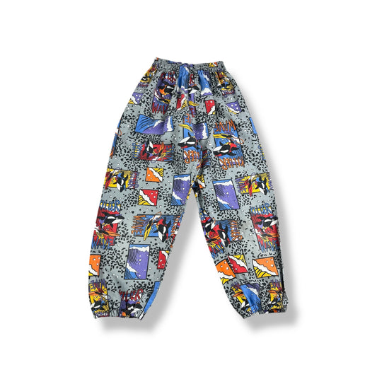 Vintage Killer Whale AOP Pants 5/6T