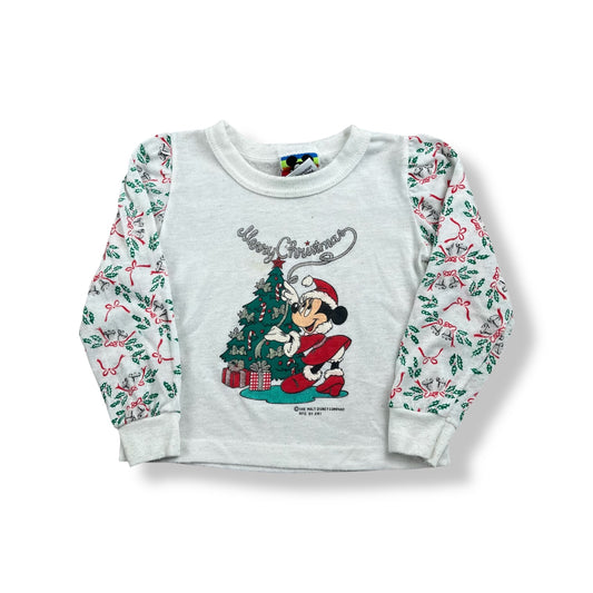 Vintage Minnie Mouse Holiday Long Sleeve 2T