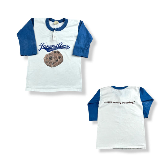 Vintage 80's Famous Amos Raglan 6T