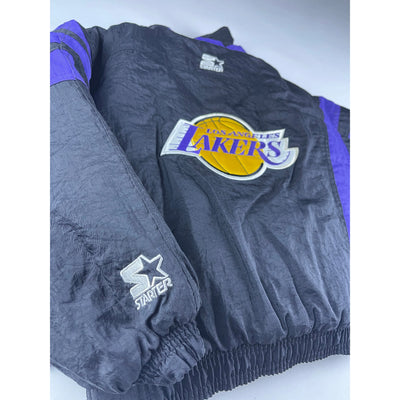 Vintage Los Angeles Lakers Puffer Jacket Youth Small