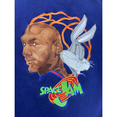 Vtg Space Jam Michael Jordan & Bugs Crewneck Youth Medium