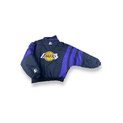 Vintage Los Angeles Lakers Puffer Jacket Youth Small